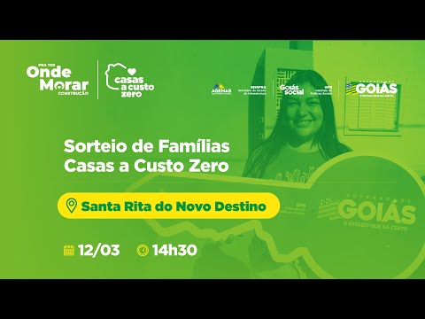 Sorteio de Famílias em Santa Rita do Novo Destino