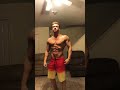 Mens Physique posing practice bodybuilding