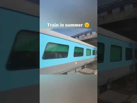 Train at summer 🌞 Vs train at rain 🌧️