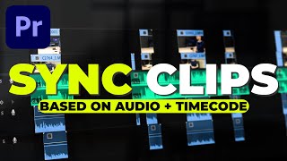 How to SYNC AUDIO and VIDEO clips in Premiere manually and automatically