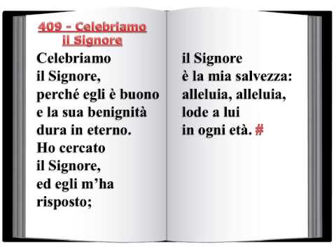 409 Celebriamo il Signore - Innario Chiesa Cristiana Avventista del Settimo Giorno 2014