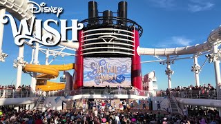 FULL Disney Wish Sail Away Party | Sailing On a Wish! | 4K