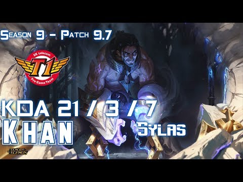 SKT T1 Khan SYLAS vs VLADIMIR Top - Patch 9.7 KR Ranked
