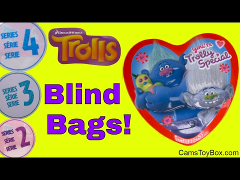 Trolls Blind Bags Series 4 3 2 Light Up Fashion Tags Chocolate Surprise Egg Dreamworks Toys Valentin Video