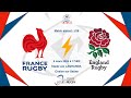 Crunch  #m18  - #under18 : France Rugby vs England Rugby