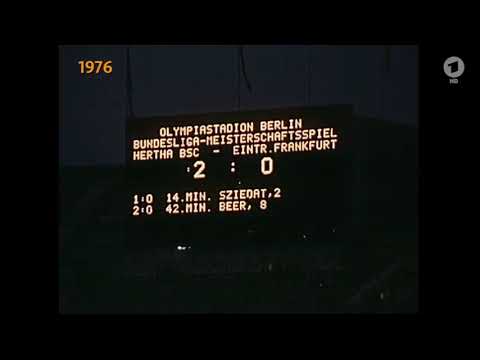 1975/1976 33. Spieltag Hertha BSC - Eintracht Frankfurt