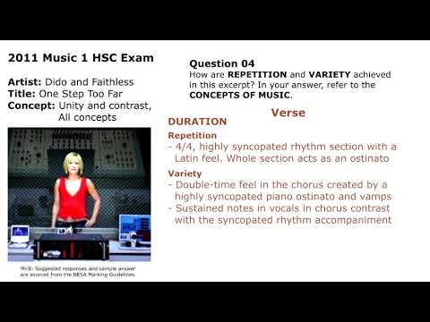 2011 HSC Music 1 - Q04 MG - One Step Too Far