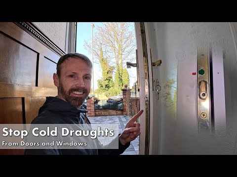 How to adjust a UPVC door or window to stop cold air draughts
