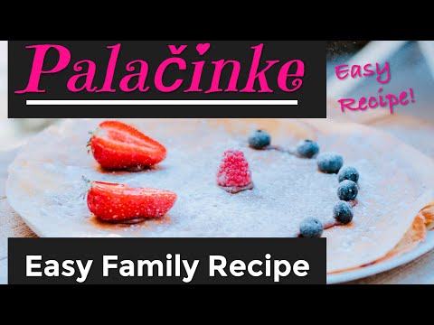 How to make Croatian Palačinke (AKA Crepes) Easy Recipe to make with kids - with TEAM Tokić
