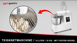 Pétrin à Pâte / Pétrin à spirale - 10 Litres / 7 kg - avec Cuve Fixe