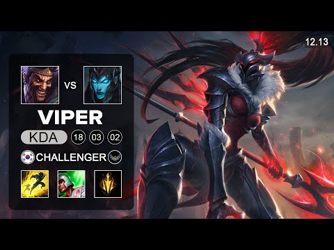EDG Viper Kalista vs Draven ADC - KR Challenger - Patch 12.13 Season 12