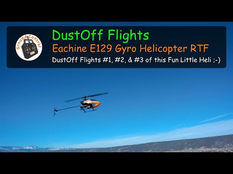 Eachine E129 4CH 6-Axis Gyro Altitude Hold Flybarless RC Helicopter RTF - DustOff Flights 1, 2, & 3