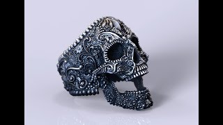 Glorious Sugar Skull ring - RSK000009