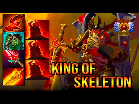 [ Wraith King ] KING OF SKELETON - INTENSE TEAM FIGHT - CRAZY CRITICAL ATTACK - DOTA 2 GAMEPLAY