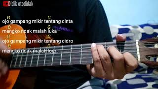 Download lagu (Tutorial Gitar) SEDOYO MAWUT - OJO GOBLOK MENCINTA | Mudah mp3