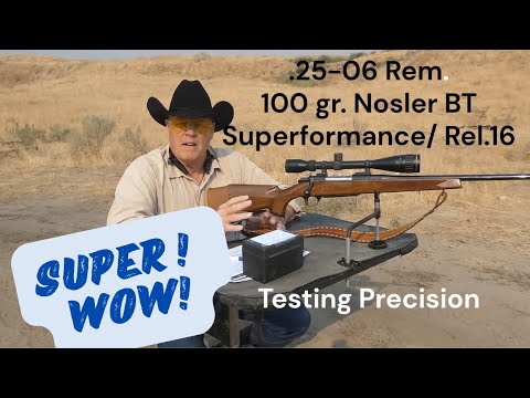 25-06 Rem. Testing 100 grain Nosler | Superformance and  RL16. WOW!
