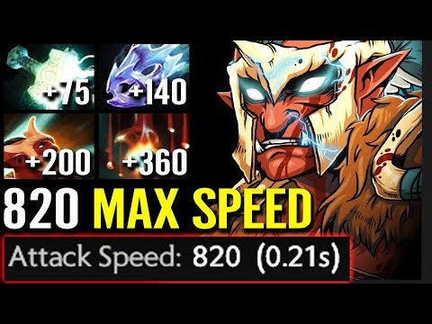 ULTRA FAST ATTACK SPEED TROLL WARLORD - DOTA 2 PATCH 7.22 BEST BUID CARRY TROLL PRO GAMEPLAY