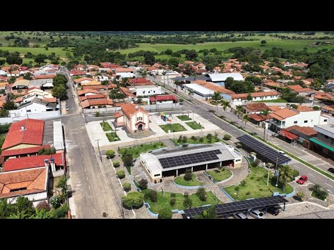 CÓRREGO DO OURO GOIÁS, PROJETO VISÃO AÉREA - VISTA GERAL DA CIDADE.