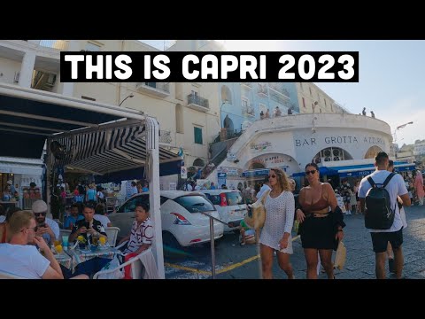 Capri Walking Tour 6: How To Get To Naples From Capri | Capri Funicular - 4KUHD