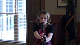 Tehya Marie singing for residents of Morning Point