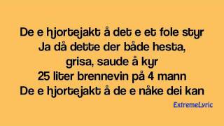 Hjortejakt - Vassendgutane (LYRICS ON SCREEN)