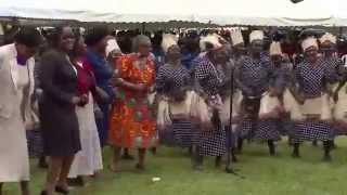 Kenya's 1st lady shakes a leg with traditional dancers in Embu