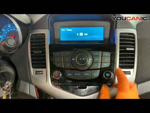 2008-2016 Chevrolet Cruze – How to Set or Adjust Time Clock on Car Stereo