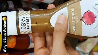Fat Free ≠ Low Calorie | Sweet Onion Sauce | Healthy Grocery Shopping | NoSupplements #shorts