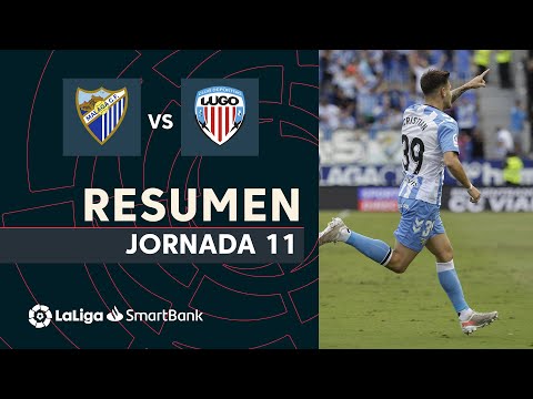 Resumen de Málaga CF vs CD Lugo (3-2)