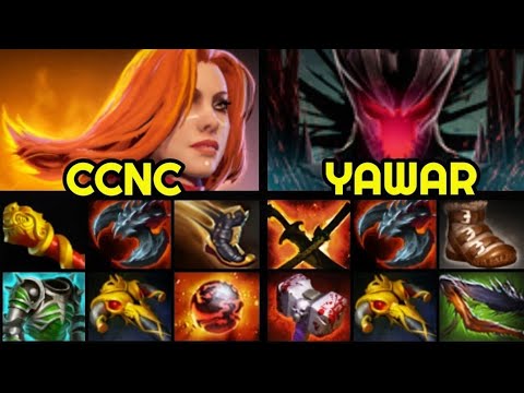 CCNC vs YAWAR - 7 Slotted Lina vs Skull Basher Build Terrorblade 7.27 Dota 2