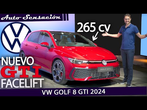 Presentación Volkswagen GOLF 8 GTI facelift 2024 . La renovación de un Iconico modelo deportivo.