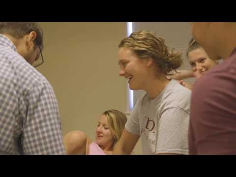 Elon University Physician Assistant students learn anatomy by body painting