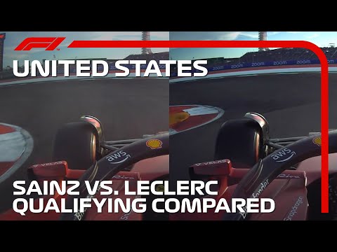 F1フェラーリのサインツとルクレールの走りをオンボード映像で比較 F1第19戦アメリカGP