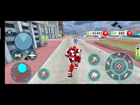 Robot game/police robot car transform game android gameplay video 2021.