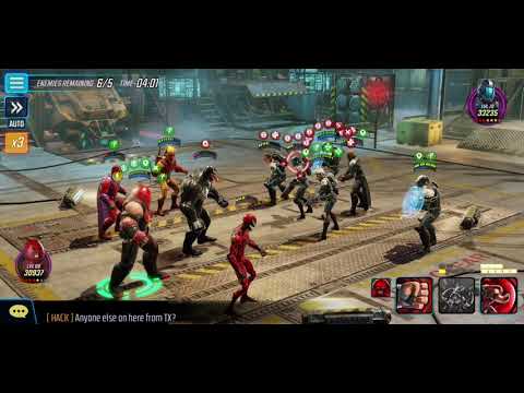 Marvel Strike Force - Custom Brotherhood Team vs Shield Team