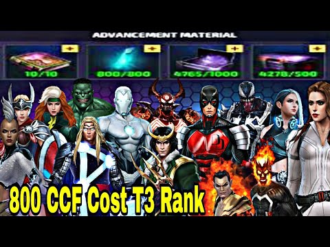 800 CCF Cost T3 Characters Rank | Most Powerful Low Cost T3 Characters List - Marvel Future Fight