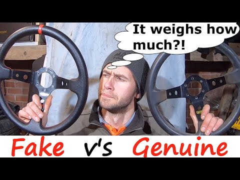 How Much Does It Weigh?! Fake V's Genuine - Cheap V's Real OMP Steering Wheel Review Differences.