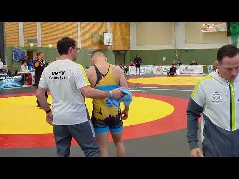 WRESTLING/RINGEN DEUTSCHEMEISTERSCHAFT 2023 A-JUGENG FINALE 1+2 BIS 80 KG, POLEWOI,K -SCHLEGEL,V