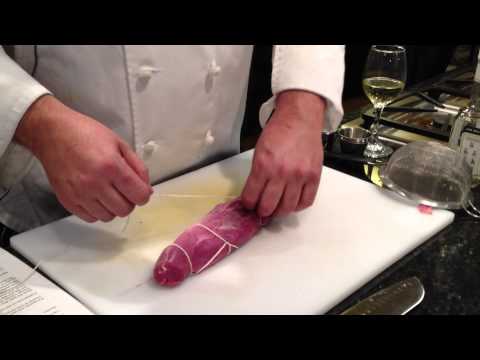 How to Tie up a Stuffed Pork Tenderloin