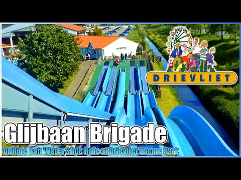 🌊Glijbaan Brigade🚣OnRide POV🌊Water Slides Drievliet Theme Park