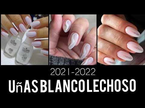 💅DISEÑOS DE UÑAS  2021 BLANCO LECHOSO 💅#NAILS #UÑASBLANCO #UÑAS2021-2022 #TRENDYNAILS