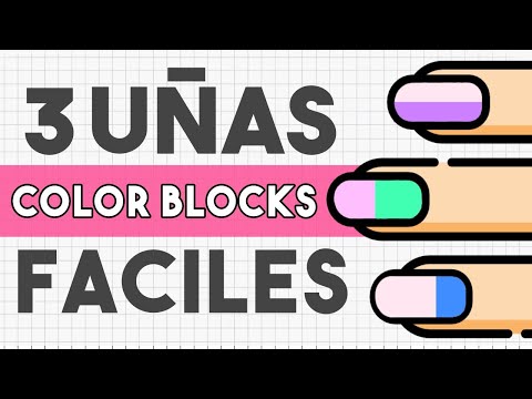 ¡MODERNAS Y ORIGINALES! · 3 UÑAS COLOR BLOCK TRENDY 💅🏼