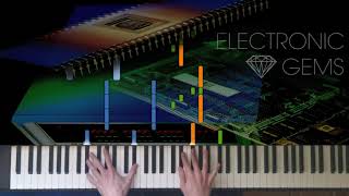 Downtown Binary - 8MB | Piano Synthesia Tutorial