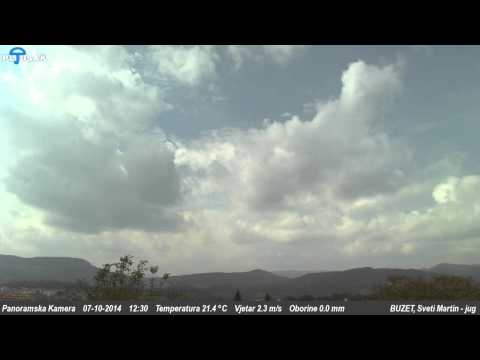 Buzet, Sveti Martin - jug 07-10-2014 Day HD TimeLapse