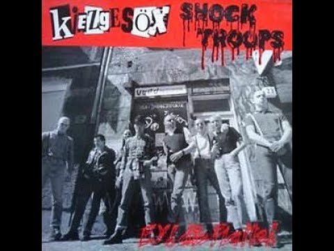 (Full Album)Kiezgesöx / Shock Troops - Ey! Die Platte! (Splitt-LP, 1995, VoPo Records)