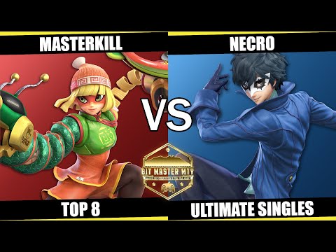 Bit Master #14 Top 8 - Masterkill(Min Min) Vs. Necro(Joker) SSBU Ultimate Singles
