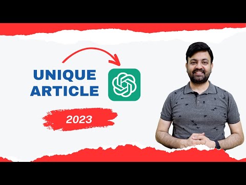 How to Use ChatGPT to  Write 100% Unique & FREE Articles | AI Writing Tool (2023) Hindi |