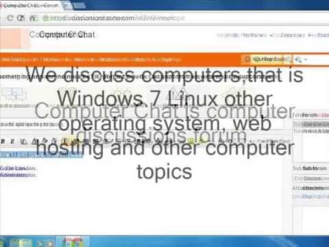 How To Join Computer Chat Forums.