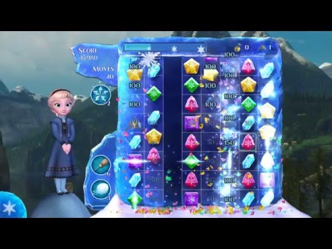 Disney's Frozen Free Fall Snowball Fight Level 29 No Boosters 3 Stars