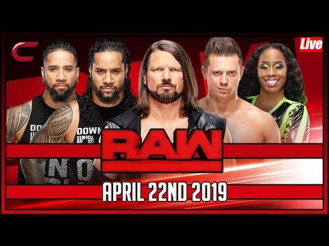 WWE RAW Live Stream Full Show April 22nd 2019 Live Reaction Watch Along Conman167